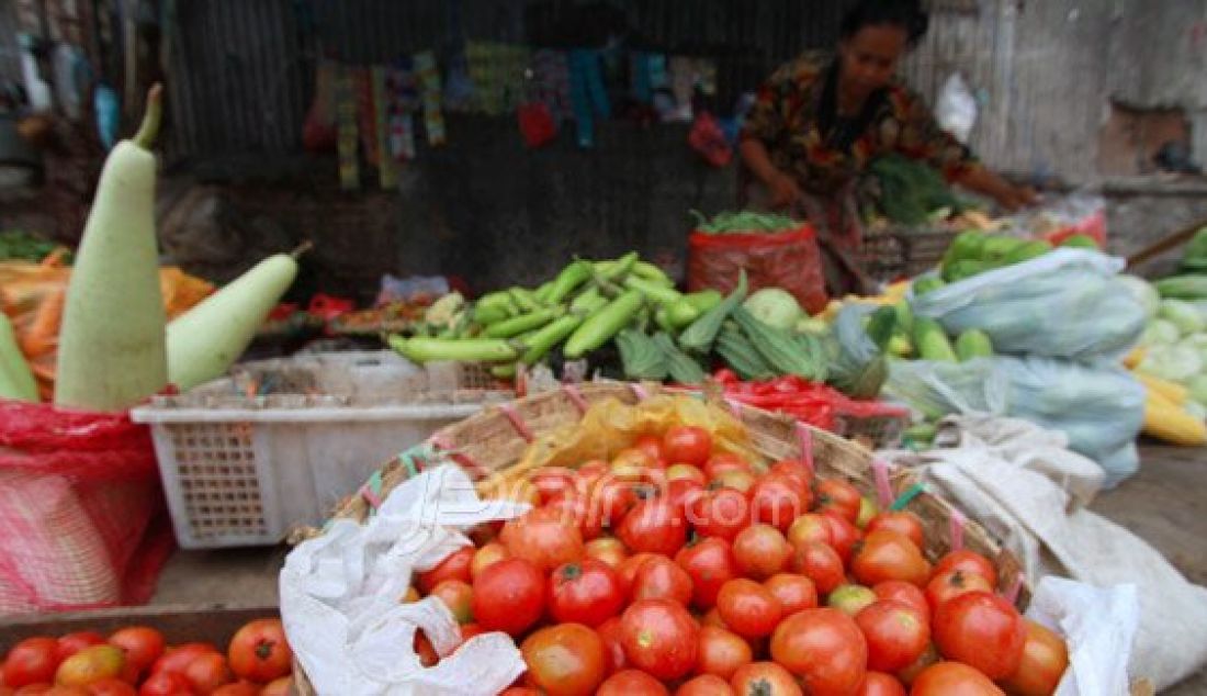 Awal tahun 2016 berbagai komoditas mengalami kenaikan harga, termasuk tomat yang di jual di pasar sore kebalen Malang, Senin (18/01). Foto: Darmono/Radar Malang/JPNN.com - JPNN.com