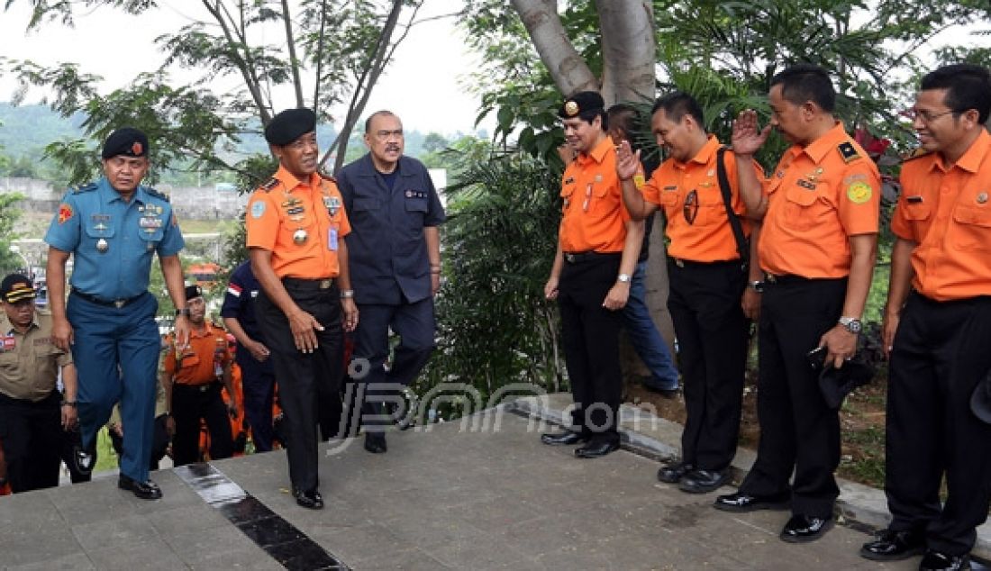 Kepala Badan SAR Nasional Marshda TNI F Henri Bambang Soelistyo saat menghadiri perayaan HUT TAGANA (Taruna Siaga Bencana) ke 12 di TAGANA Training Center, Hambalang, Bogor, Selasa (29/3). Foto: Ricardo/JPNN.com - JPNN.com