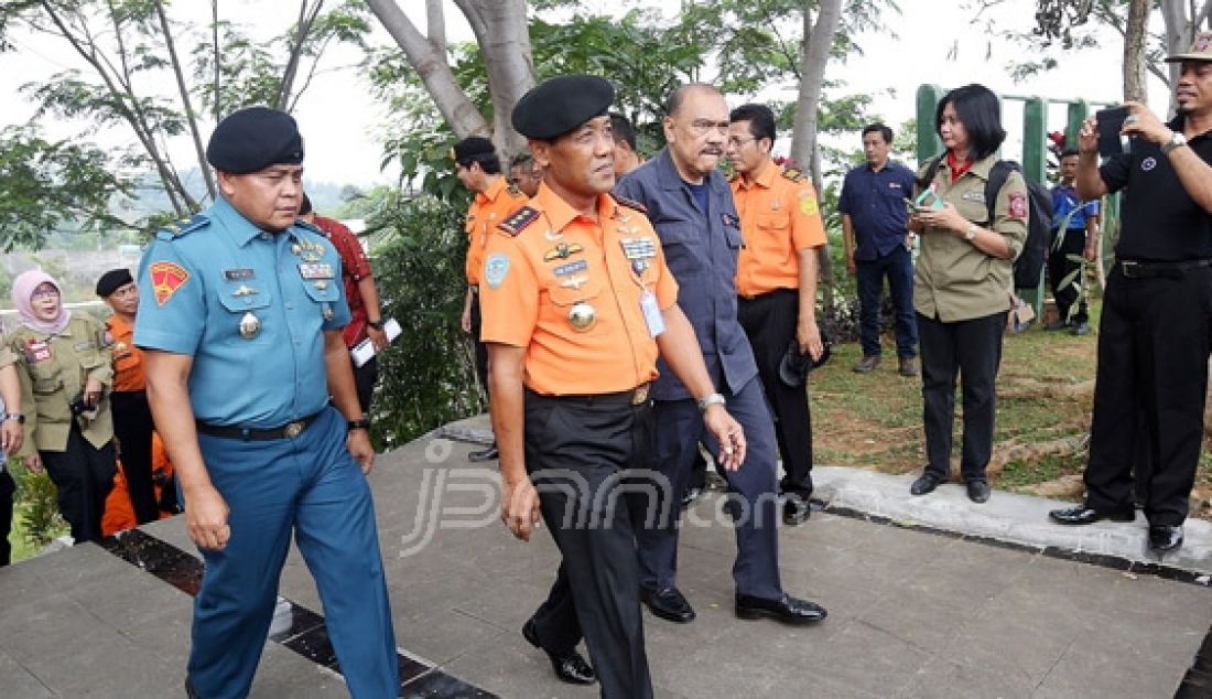 Kepala Badan SAR Nasional Marshda TNI F Henri Bambang Soelistyo saat menghadiri perayaan HUT TAGANA (Taruna Siaga Bencana) ke 12 di TAGANA Training Center, Hambalang, Bogor, Selasa (29/3). Foto: Ricardo/JPNN.com - JPNN.com