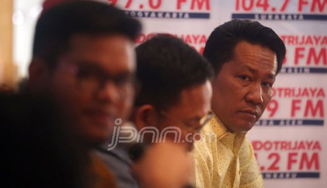 Ketua Badan Legislasi Supratman Andi Agtas menjadi pembicara pada diskusi Pro Kontra RUU Tembakau, Jakarta, Sabtu (28/5). Foto : Ricardo/JPNN.com - JPNN.com