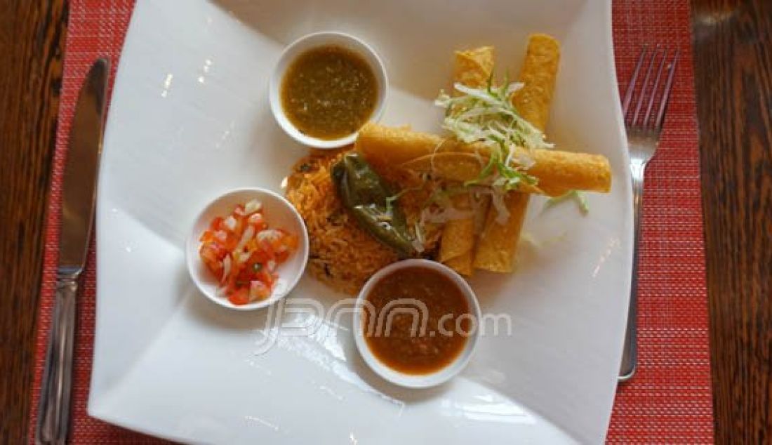 Sejumlah makanan khas Meksiko diperkenalkan di acara 'I Feel Like Mexican', yang diselenggarakan oleh Kedubes Meksiko, Jakarta, Rabu (1/6). Foto: Natalia/JPNN.com - JPNN.com