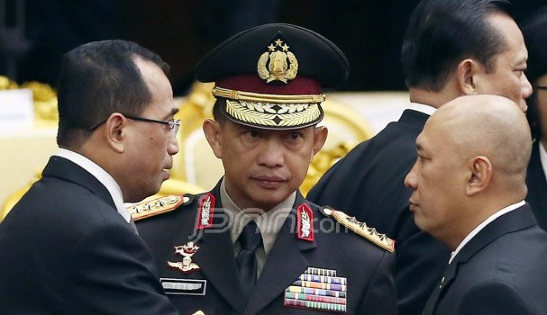 Kapolri Jenderal Tito Karnavian menghadiri rapat Paripurna I di kompleks Parlemen, Senayan, Jakarta, Selasa (16/8). Sidang tersebut beragendakan penyampaian pidato kenegaraan Presiden Joko Widodo. Foto: Ricardo/JPNN.com - JPNN.com