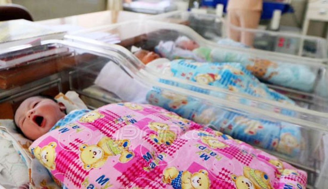 Perawat mengawasi bayi yang baru dilahirkan tepat pada HUT RI ke-71 di rumah sakit Rosiva Jalan Bangka Medan, Rabu (17/8). Sedikitnya ada 10 bayi lahir pada tanggal tersebut dan sebagian besar lahir melalui operasi sesar. Foto: Sutan/Sumut Pos - JPNN.com