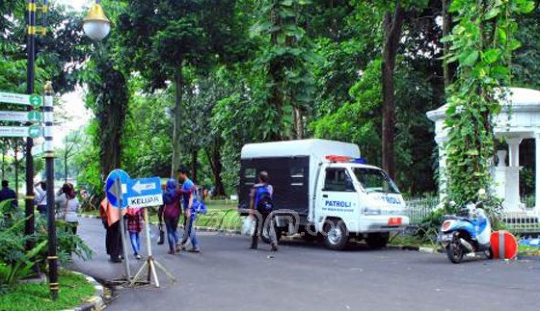 Ribuan lebah (tawon) mengamuk dan menyerang para pengunjung Kebun Raya Bogor (KRB) akibat Kota Bogor diterjang angin kencang dari Sabtu (8/10) malam hingga minggu (9/10) siang. Sebanyak 16 pengunjung yang terkena sengatan lebag langsung dilarikan ke RS PMI karena luka dibagian tubuh. Foto : Fadli/Metropolitan/JPNN.com - JPNN.com