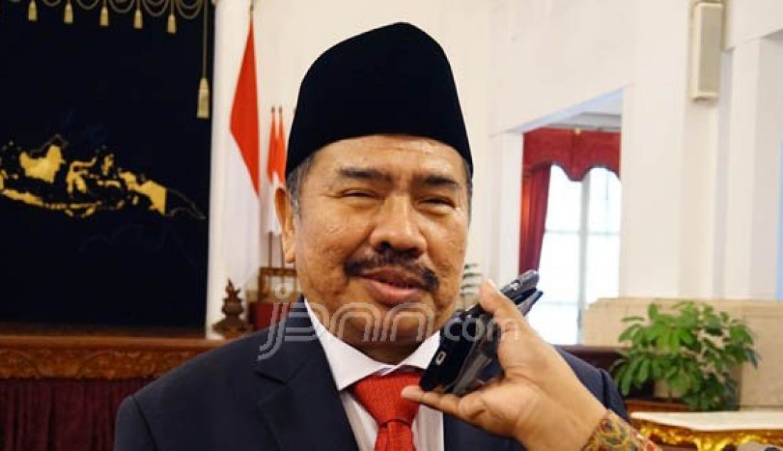 Kepala PPATK Kiagus Badaruddin usai prosesi pelantikan di Istana Negara, Jakarta, Rabu (26/10). Foto: Natalia/JPNN.com - JPNN.com