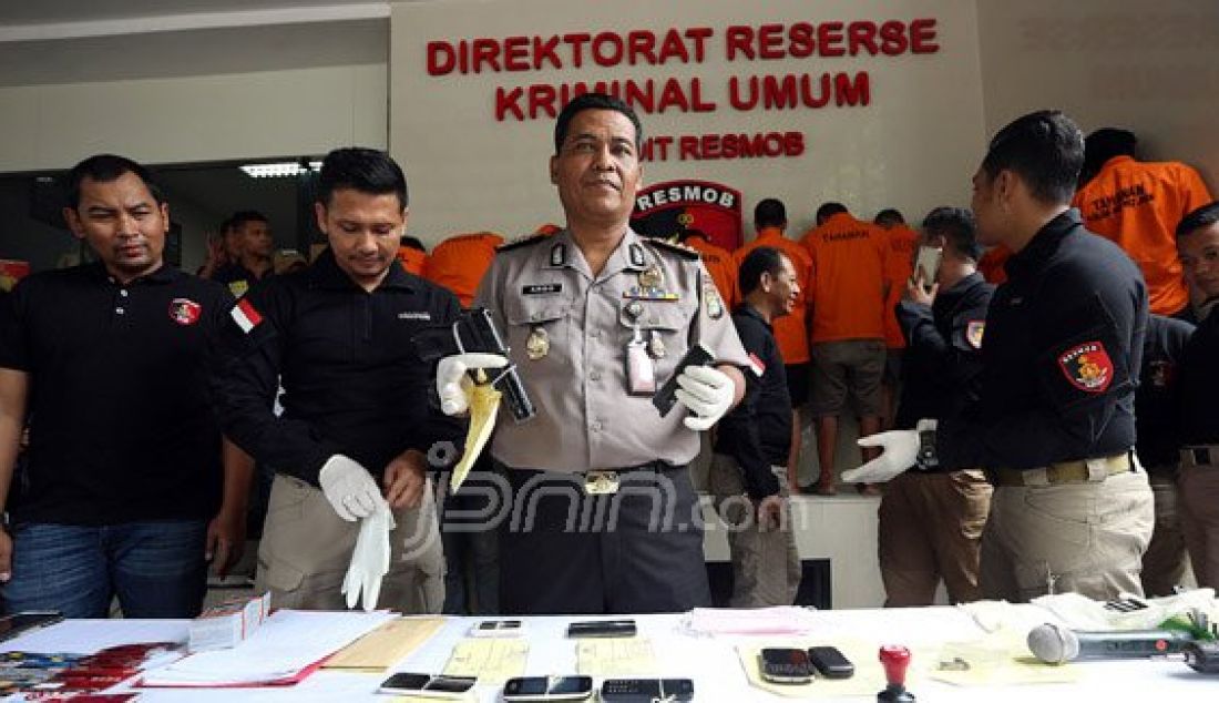 Resmob Polda Metro Jaya Gelar Barang Bukti - JPNN.com