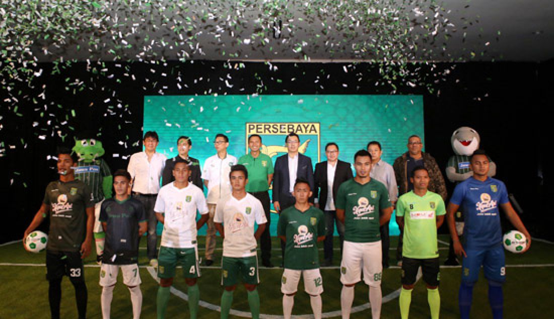 Launching jersey Persebaya di Atrium DBL Arena, Surabaya, kemarin. - JPNN.com