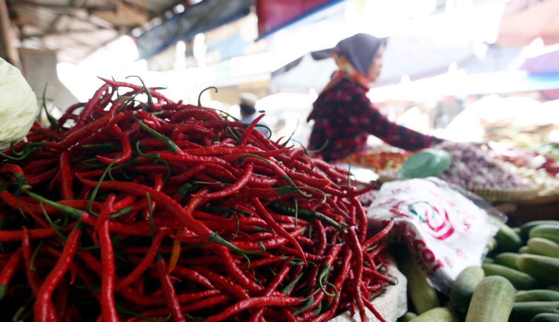 Pedagang menyortir cabai di Pasar Bendungan Hilir, Jakarta, Rabu (22/12). Jelang Natal, harga cabai rawit merah naik lebih dari dua kali lipat. - JPNN.com