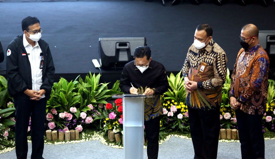 Ketua Umum PKB Muhaimin Iskandar menghadiri Executive Briefing Politik Cerdas Berintegritas (PCB) Terpadu di Gedung KPK, Rabu (18/5). - JPNN.com