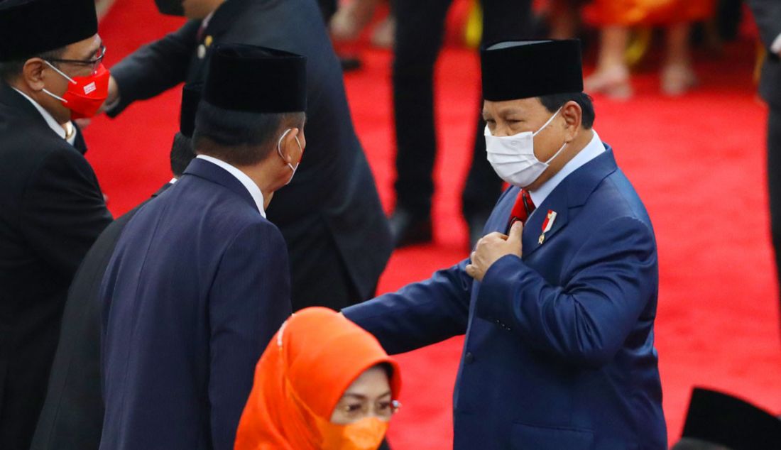 Menhan Prabowo Subianto saat Sidang Tahunan MPR dan Sidang Bersama DPR - DPD Tahun 2022 di Gedung Nusantara, Kompleks Parlemen, Senayan, Jakarta, Selasa (16/8). - JPNN.com