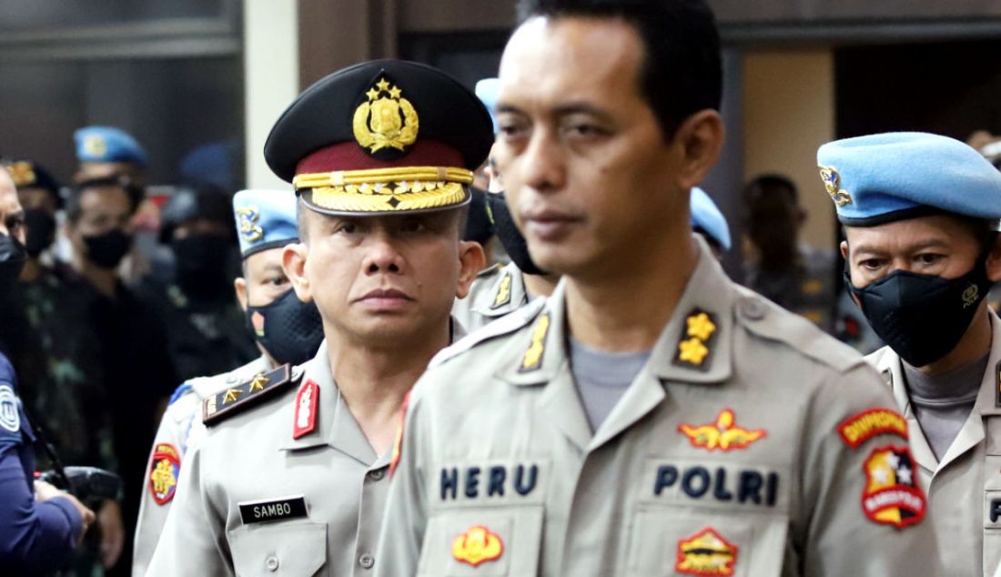 Mantan Kadiv Propam Polri Irjen Ferdy Sambo seusai menjalani sidang kode etik di Mabes Polri, Jalan Trunojoyo, Jakarta Selatan, Jumat (26/8). - JPNN.com