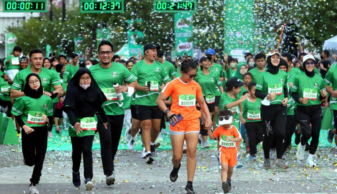 Milo ACTIV Indonesia Race (MAIR) 2022 di kawasan Senayan, Jakarta, Minggu (4/9). - JPNN.com