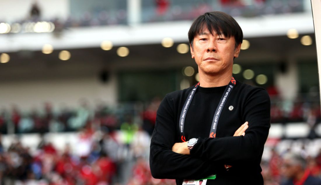 Pelatih Timnas Indonesia Shin Tae Yong pada Piala AFF 2022 di Stadion Utama Gelora Bung Karno, Jakarta, Kamis (29/12). - JPNN.com