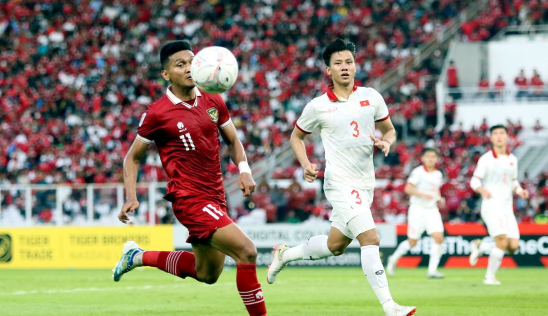 Pemain Indonesia Dendy Sulistyawan pada babak semifinal piala AFF Cup 2022 di Stadion Utama Gelora Bung Karno, Jakarta, Jumat (6/1). Indonesia imbang atas Vietnam dengan skor 0-0. - JPNN.com