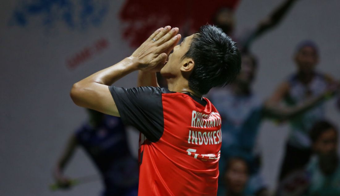 Tunggal putra Indonesia Shesar Hiren Rhustavito saat bertanding melawan Kidambi Srikanth di 32 Besar Daihatsu Indonesia Masters 2023 di Istora Gelora Bung Karno, Senayan, Jakarta, Rabu (25/1). - JPNN.com