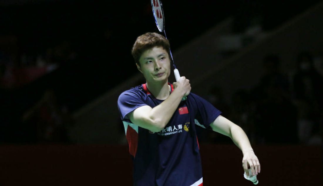 Tunggal putra China Shi Yu Qi di Daihatsu Indonesia Masters 2023. - JPNN.com