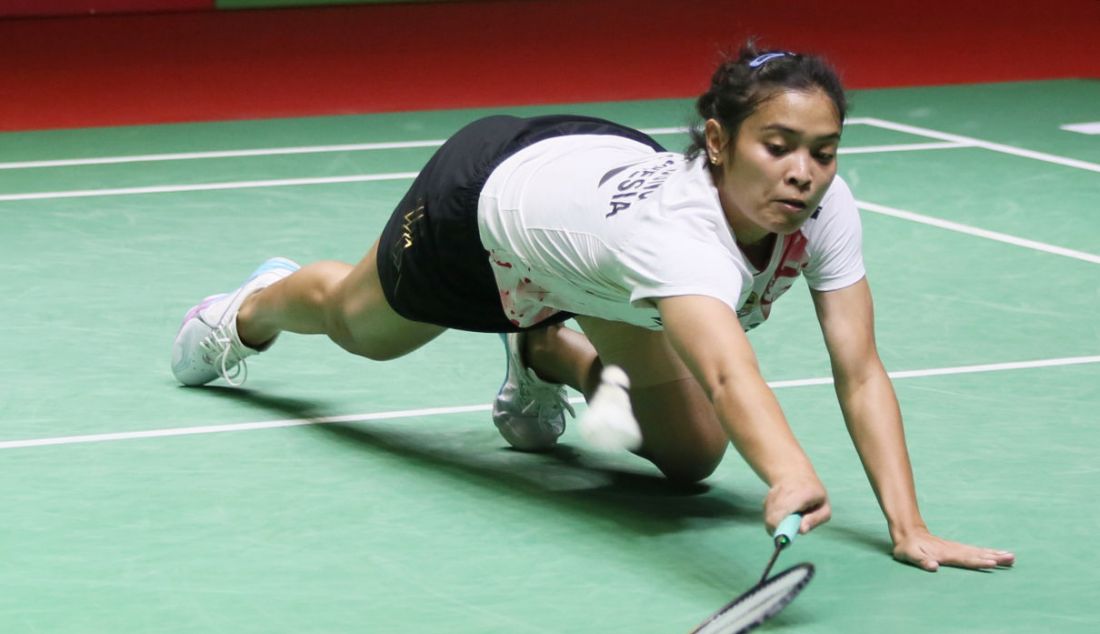 Tunggal putri Indonesia Gregoria Mariska Tunjung di Daihatsu Indonesia Masters 2023. - JPNN.com