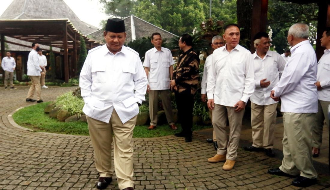 Ketua Umum Gerindra Prabowo Subianto saat di Padepokan Garuda Yaksa Hambalang, Kabupaten Bogor, Jawa Barat, Senin (1/5). - JPNN.com