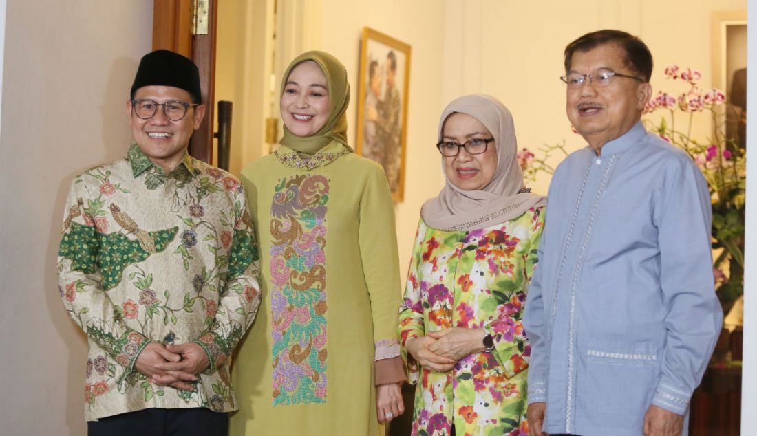 Ketua Umum PKB Muhaimin Iskandar dan Wakil Presiden ke-10 dan ke-12 RI Jusuf Kalla di Jakarta, Sabtu (6/5). - JPNN.com