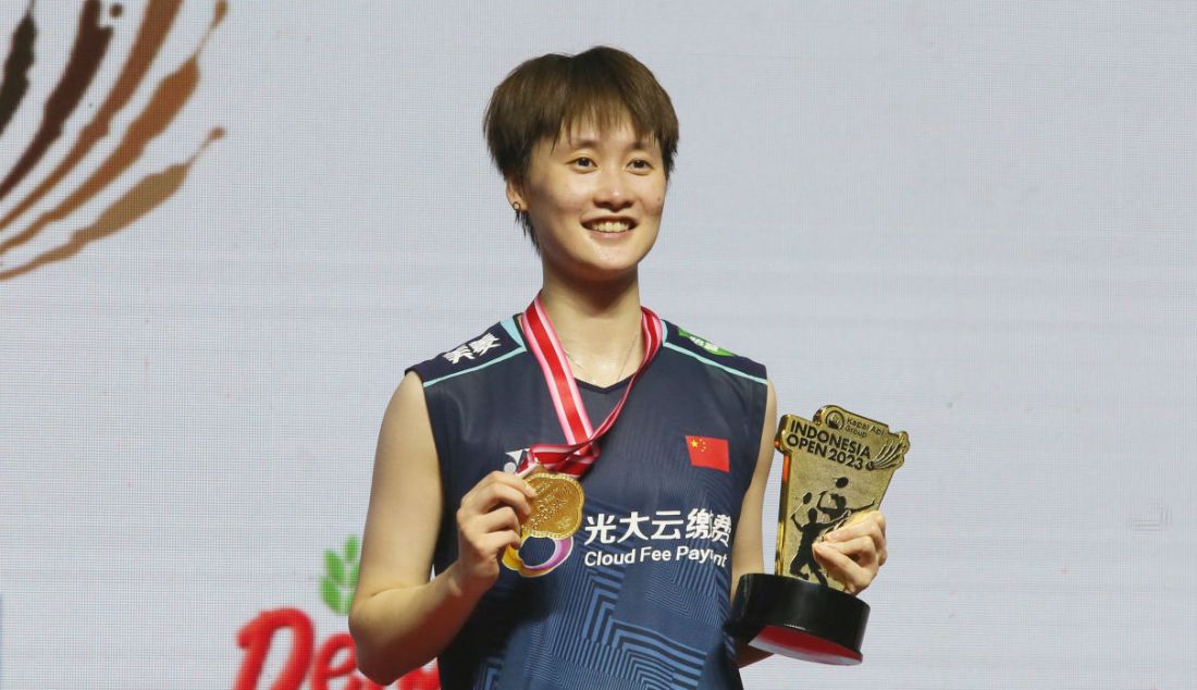 Tunggal putri China Chen Yu Fei juara Indonesia Open 2023. - JPNN.com