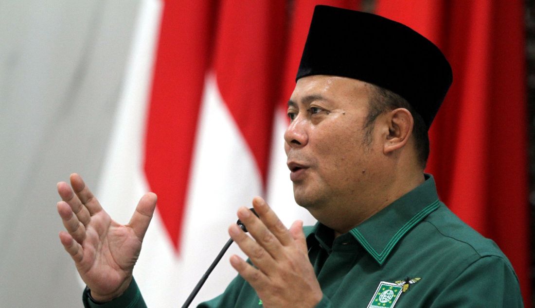 Ketua DPP PKB Cucun Ahmad Syamsurijal menggelar konferensi pers terkait gelaran ‘Tour de Wali Songo’ di Kantor DPP PKB, Jakarta, Kamis (7/9). - JPNN.com