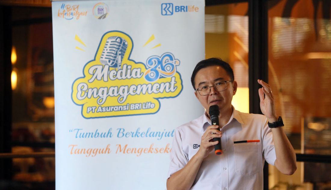 Direktur Keuangan BRI Life Lim Chet Ming saat acara Media Engagement BRI Life, Jakarta, Senin (16/10). - JPNN.com
