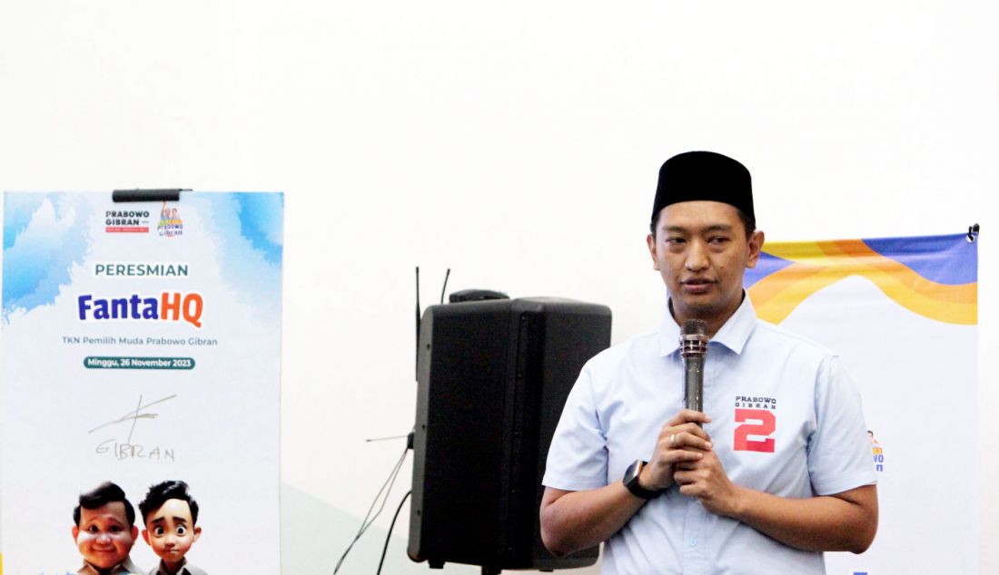 Tim Kampanye Nasional Pemilih Muda (TKN Fanta) Prabowo-Gibran yang dipimpin Komandan TKN Fanta Arief Rosyid Hasan menggelar acara doa bersama di malam pergantian tahun, Jakarta, Minggu (31/12). - JPNN.com