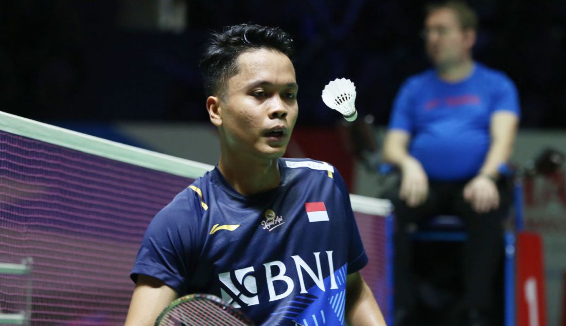 Tunggal putra Indonesia Anthony Sinisuka Ginting di Daihatsu Indonesia Masters 2024. - JPNN.com