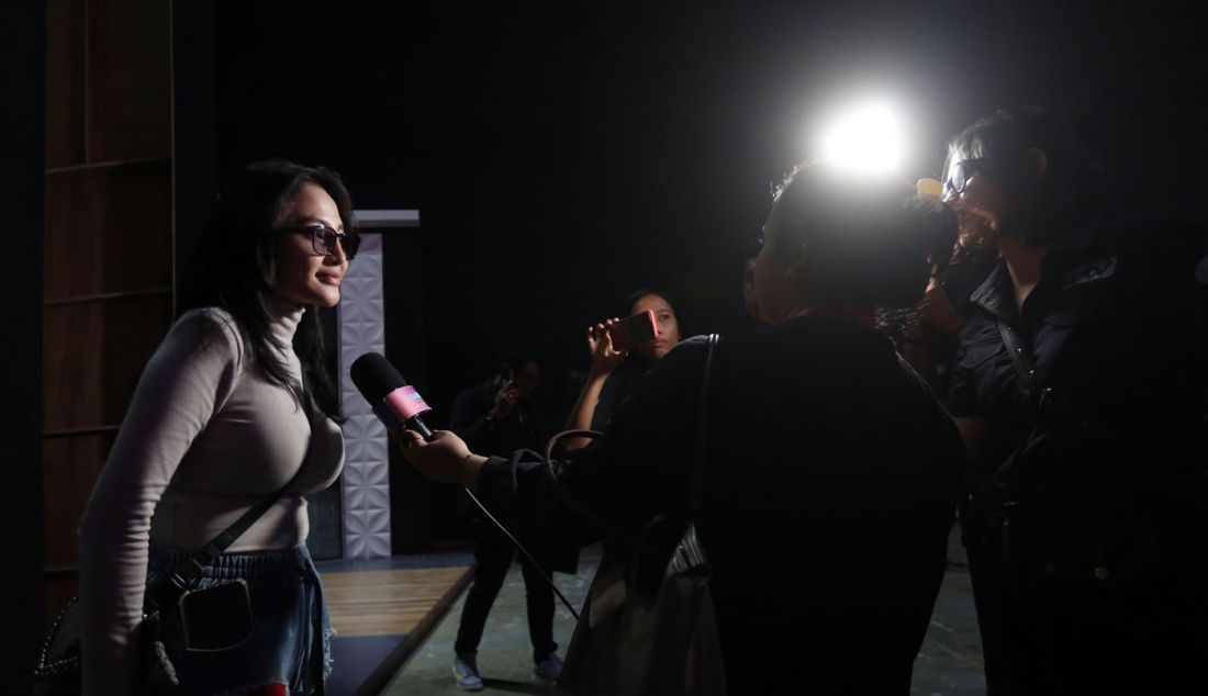 Arlida Putri saat konferensi pers Pertunjukan HUT ke-31 ANTV, Jakarta, Kamis (6/3). - JPNN.com