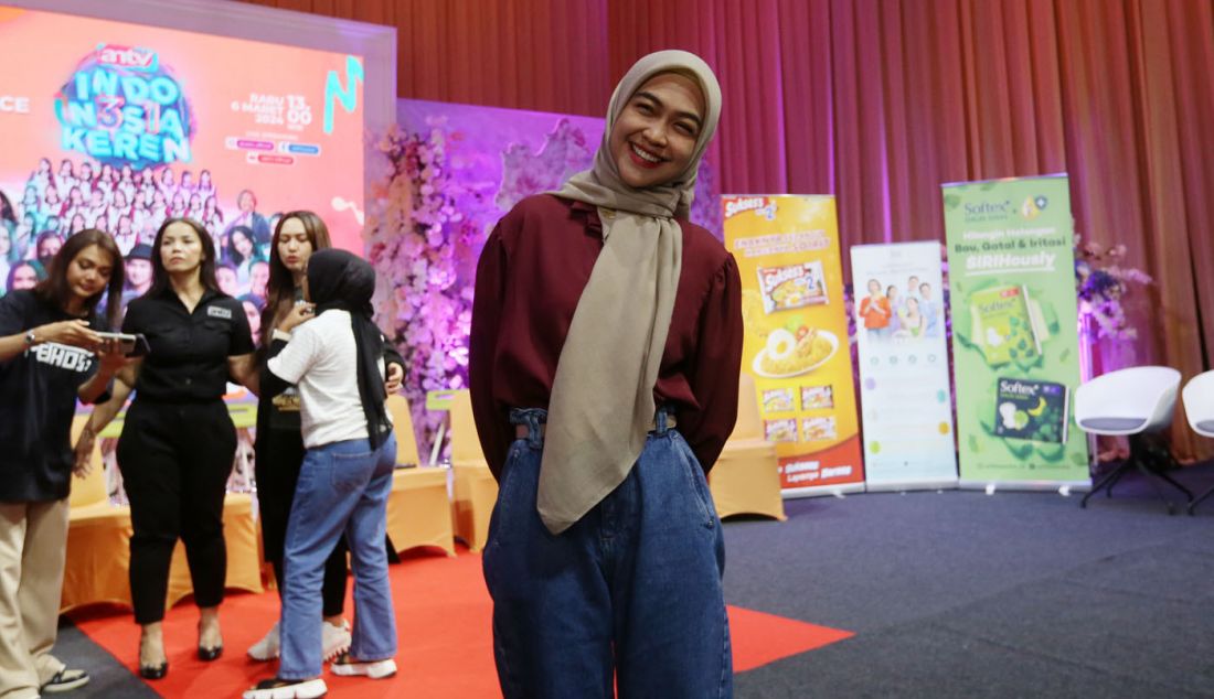 Ria Ricis saat konferensi pers Pertunjukan HUT ke-31 ANTV, Jakarta, Kamis (6/3). - JPNN.com