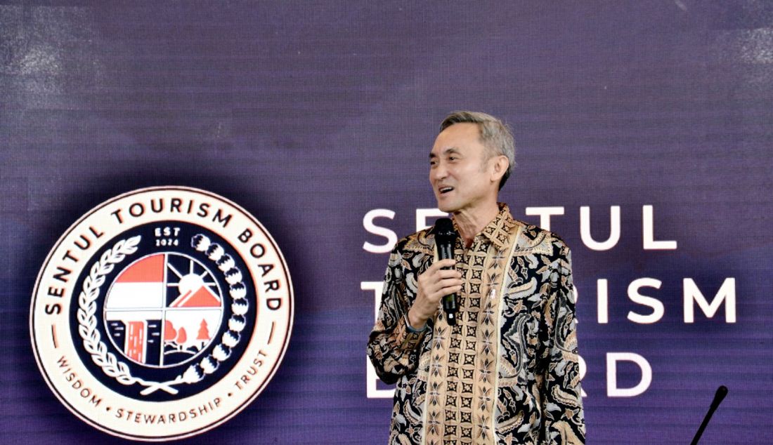 CEO PT Sentul City Tbk Eddy Sindoro memberikan sambutan dalam peresmian 