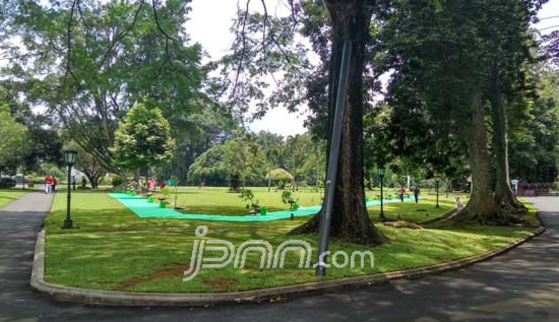 Lokasi penanaman pohon yang akan dilakukan oleh Raja Salman dan para pangeran yang berada di halaman belakang Istana Bogor. - JPNN.com