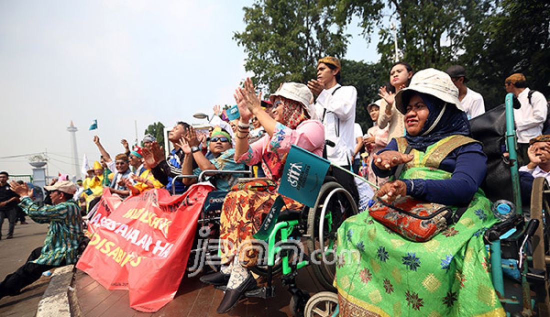 Penyandang Disabilitas Serbu Istana Negara 