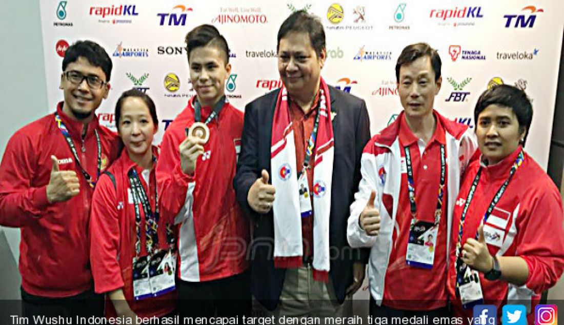 Tim Wushu Indonesia berhasil mencapai target dengan meraih tiga medali emas yang ditetapkan oleh Satlak Prima. - JPNN.com