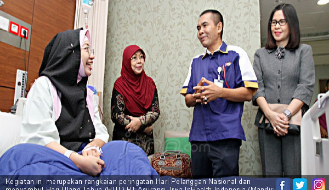 Kegiatan ini merupakan rangkaian peringatan Hari Pelanggan Nasional dan menyambut Hari Ulang Tahun (HUT) PT Asuransi Jiwa InHealth Indonesia (Mandiri Inhealth) yang ke-9. - JPNN.com