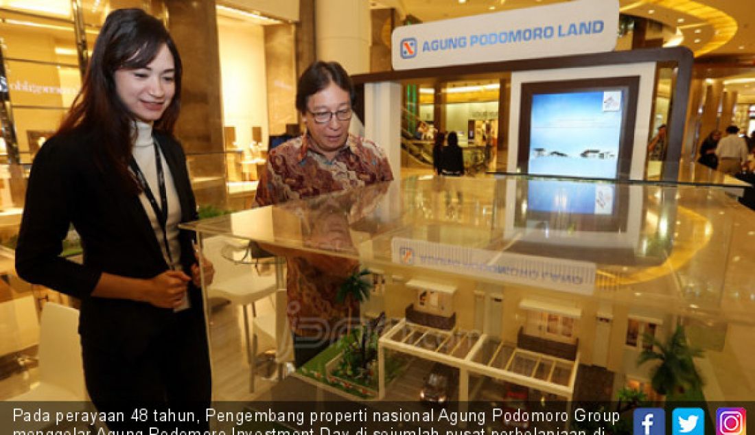 Pada perayaan 48 tahun, Pengembang properti nasional Agung Podomoro Group menggelar Agung Podomoro Investment Day di sejumlah pusat perbelanjaan di Jakarta untuk mengenalkan lebih dekat mengenai produk properti APL. - JPNN.com