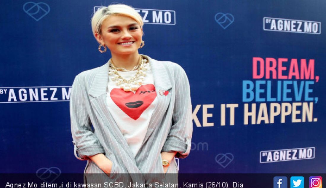 Agnez Mo ditemui di kawasan SCBD, Jakarta Selatan, Kamis (26/10). Dia mengumumkan peluncuran Lyke. - JPNN.com