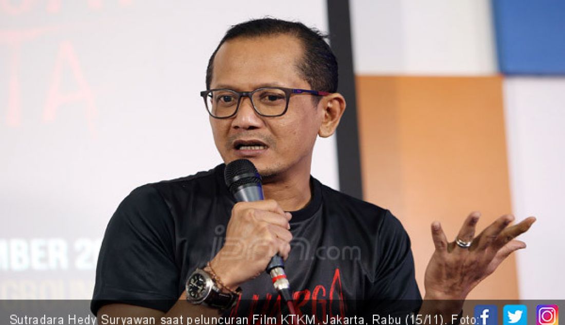 Sutradara Hedy Suryawan saat peluncuran Film KTKM, Jakarta, Rabu (15/11). - JPNN.com