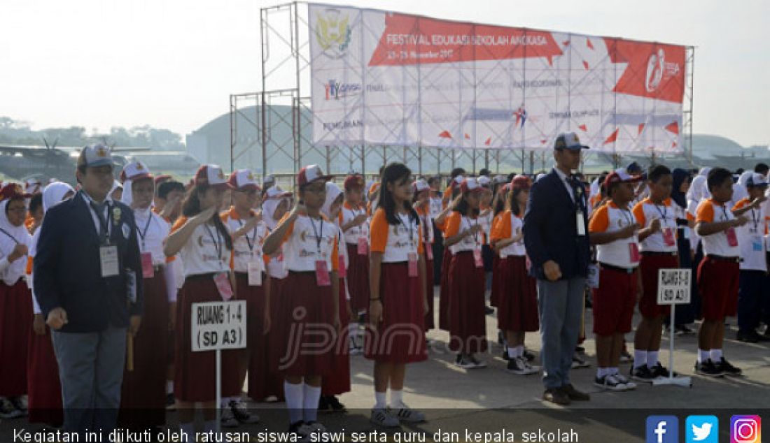 Kegiatan ini diikuti oleh ratusan siswa- siswi serta guru dan kepala sekolah tingkat SD, SMP, SMU dari seluruh Indonesia. - JPNN.com