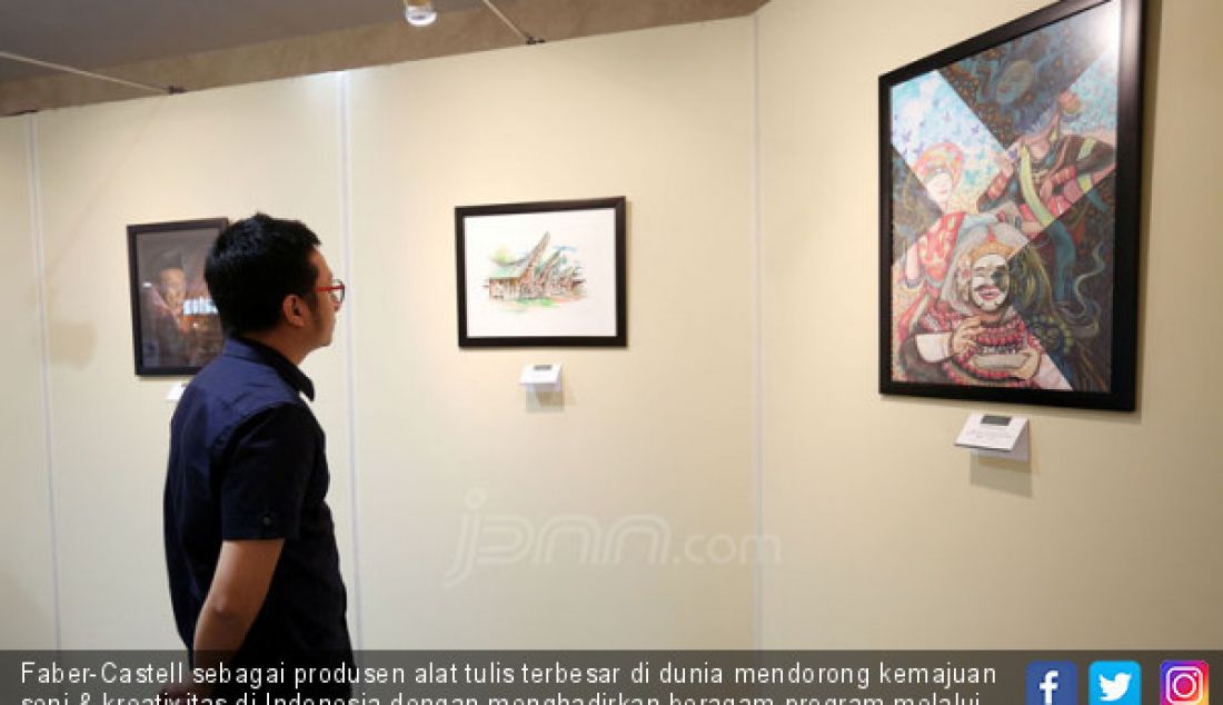 Faber-Castell sebagai produsen alat tulis terbesar di dunia mendorong kemajuan seni & kreativitas di Indonesia dengan menghadirkan beragam program melalui kampanye #Art4All. - JPNN.com