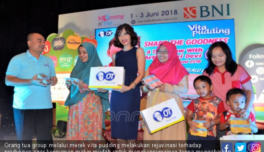 Orang tua group melalui merek vita pudding melakukan rejuvinasi terhadap produknya agar konsumen makin mudah untuk mengkonsumsinya tanpa mengabaikan kandungan nutrisi di dalamnya. - JPNN.com