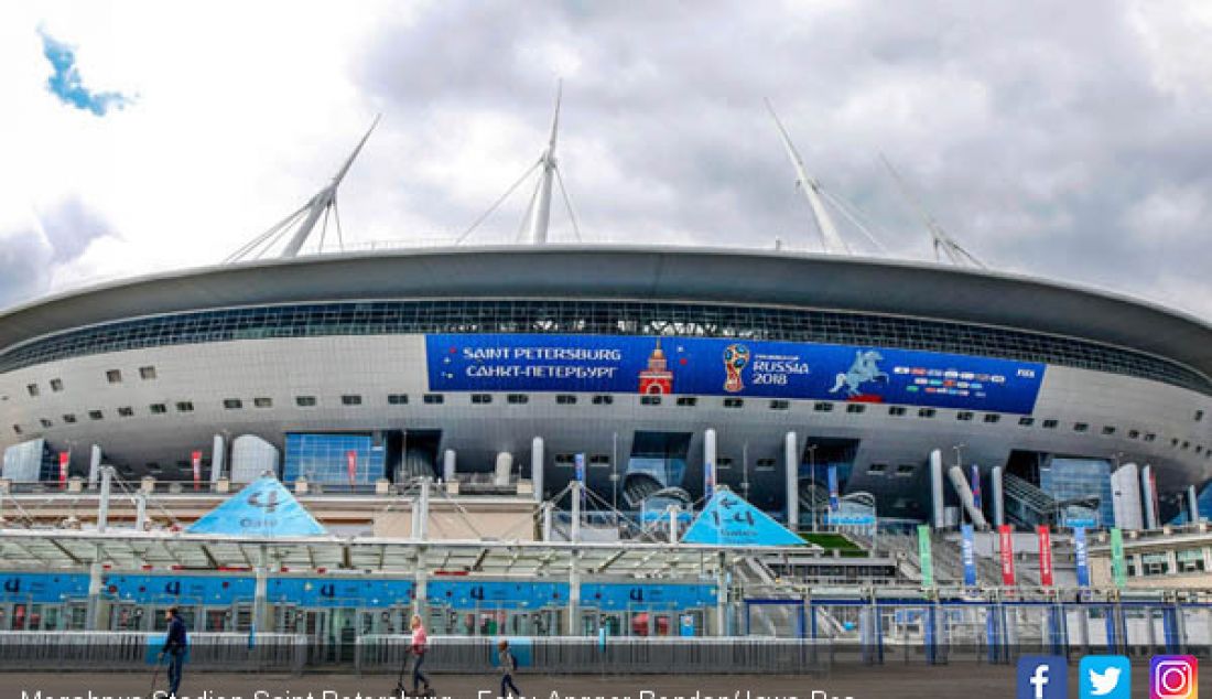 Megahnya Stadion Saint Petersburg. - JPNN.com