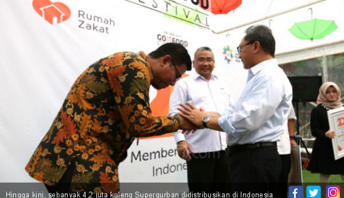 Hingga kini, sebanyak 4,2 juta kaleng Superqurban didistribusikan di Indonesia dan mancanegara, dengan total penerima manfaat lebih dari 2 juta. - JPNN.com