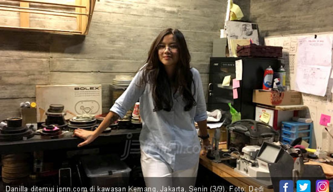 Danilla ditemui jpnn.com di kawasan Kemang, Jakarta, Senin (3/9). - JPNN.com