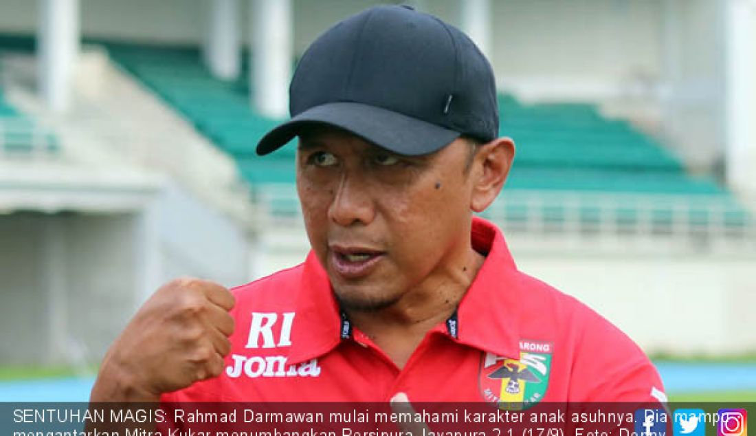 SENTUHAN MAGIS: Rahmad Darmawan mulai memahami karakter anak asuhnya. Dia mampu mengantarkan Mitra Kukar menumbangkan Persipura Jayapura 2-1 (17/9). - JPNN.com