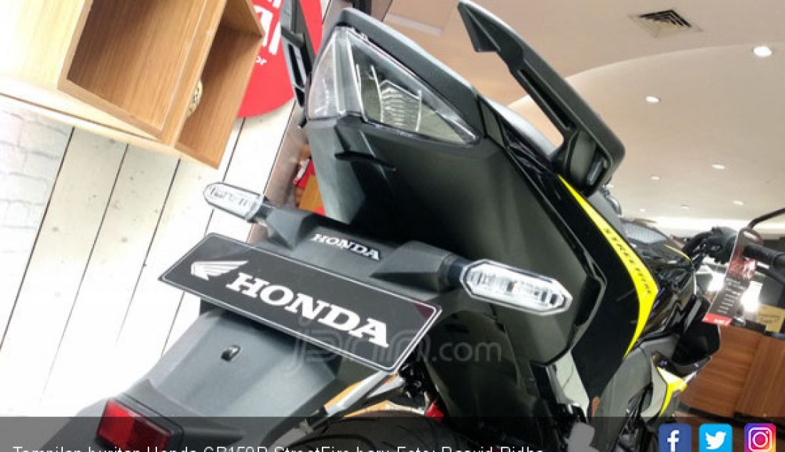 Tampilan buritan Honda CB150R StreetFire baru - JPNN.com