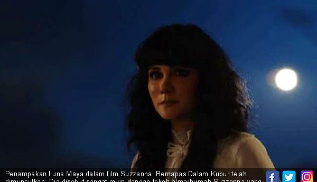 Penampakan Luna Maya dalam film Suzzanna: Bernapas Dalam Kubur telah dimunculkan. Dia disebut sangat mirip dengan tokoh almarhumah Suzzanna yang merupakan icon film horor tanah air. - JPNN.com