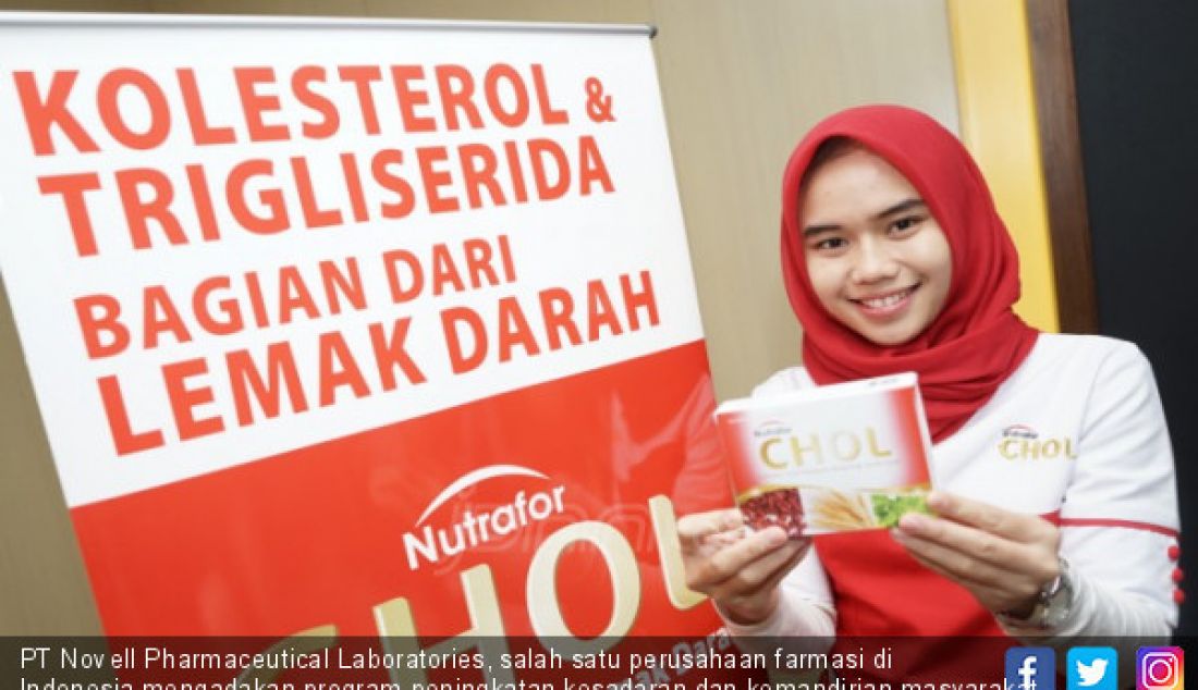 PT Novell Pharmaceutical Laboratories, salah satu perusahaan farmasi di Indonesia mengadakan program peningkatan kesadaran dan kemandirian masyarakat untuk hidup sehat, salah satunya dengan edukasi cara mencegah penyakit jantung dengan cara alami melawan kolesterol (lemak darah). - JPNN.com