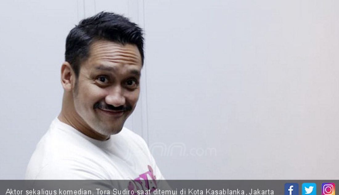 Aktor sekaligus komedian, Tora Sudiro saat ditemui di Kota Kasablanka, Jakarta Selatan, Jumat (19/10). - JPNN.com