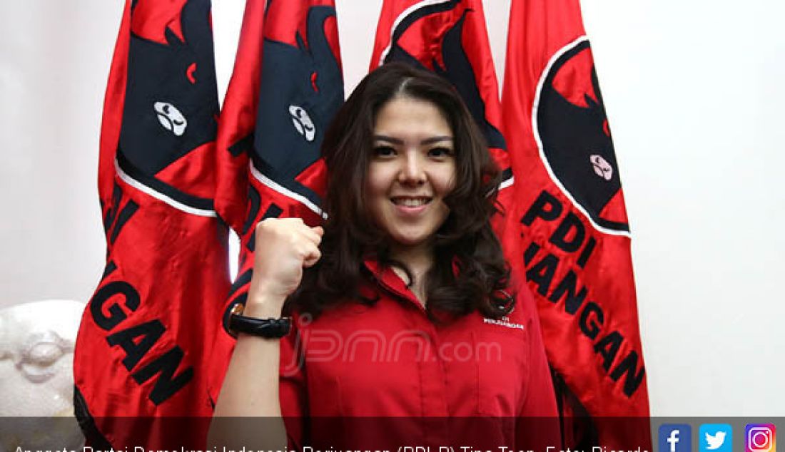 Anggota Partai Demokrasi Indonesia Perjuangan (PDI-P) Tina Toon. - JPNN.com